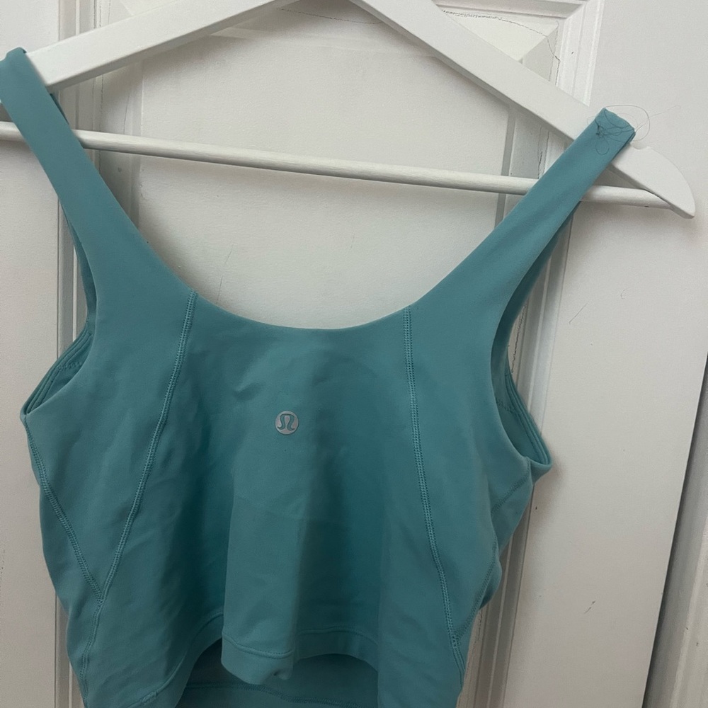 lululemon athletica Green Fitted Crop Tank Top